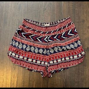 Forever 21 Boho Geometric Pull-On Shorts